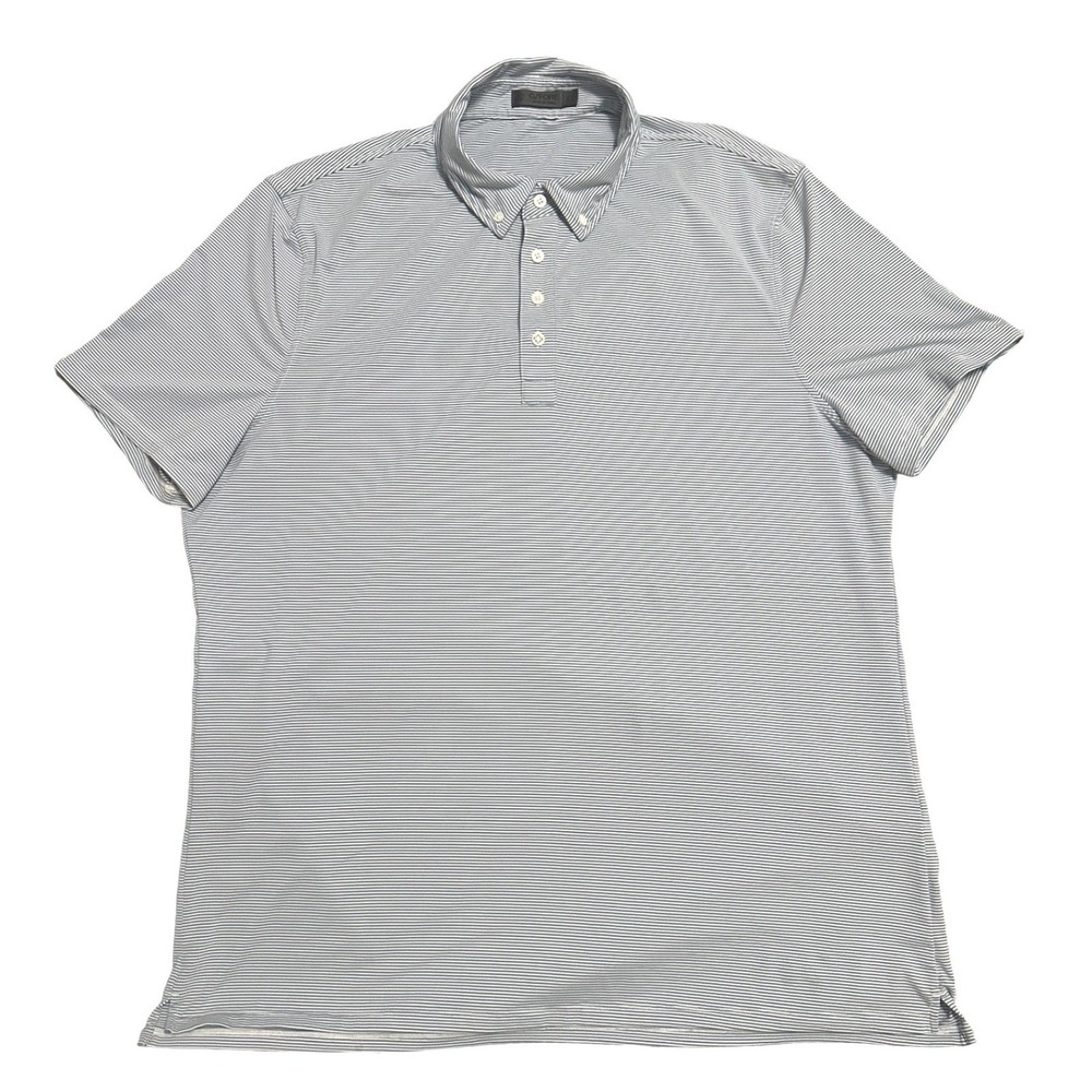 G/FORE Men's Fjord Feeder Stripe Tech Jersey Polo Men's XL Preppy Country Club